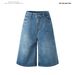 American Plaid Patchwork Design Jeans Style For Men And Women Retro Loose Silhouette Flowy Casual Pants_mkmklike.com