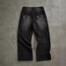 High Street Retro Washed Distressed Jeans Loose Straight Leg Wide Leg Trousers Trendy Brand Floor Length For Teenagers Men_mkmklike.com