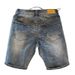 Men's Clothing Men's Trendy Denim Shorts Style Straight Leg Ripped Mid-Length Shorts Instagram Worthy Sure To Turn Heads_mkmklike.com