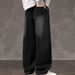 Men's Retro Wide Leg Jeans - Loose Straight Fit High Street Denim Pants (M-3XL, Black/Blue Wash)_mkmklike.com