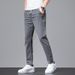 A Piece Of Explosive Tether Jeans, Men's Korean Version Of Trendy Fashion Casual Trousers, Elastic Loose Straight Men's Trousers_mkmklike.com