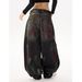 Men's Clothing Men's Vintage High-Waisted Wide-Leg Jeans – Distressed Wash, Multi-Tone Fading, Retro Streetwear (S-3XL, Black & Faded Blue)_mkmklike.com