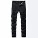 Men's Clothing Ripped Jeans Men's Washed Light White Straight Large Size Jeans Men Trendy_mkmklike.com