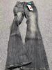 Retro Vintage Black-Gray Flared Jeans For Women – High-Waisted Wide Leg Boho Denim Pants (S-XL, Long & Petite Lengths)_mkmklike.com