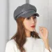 Hot Sale New PU Leather Berets Black Red Outdoor Adjustable Boina Female Autumn Winter Casual Lady Cap Hat for Women Берет_mkmklike.com