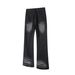 Men's Vintage Washed Black Slim Fit Straight Leg Jeans - High Street Vibe Retro Denim Pants Fashion Trends_mkmklike.com