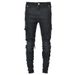 Men's Cargo Brand Slim Fit Skinny Jeans Korean Style Trendy Personality Jogger Ins Tight Pocket Pants_mkmklike.com