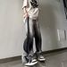 Men's Distressed High-Street Jeans | Oversized Drop-Crotch | Hand-Dyed Tie-Dye | Heavyweight Raw Hem | Streetwear Pants With Grunge Vibe_mkmklike.com