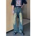 Nordmann Vintage Jeans For Men High-End Loose Straight Casual Autumn Winter American High Street Trendy Cool Long Pants_mkmklike.com