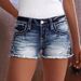 Women's Clothing Three Quarter Pants Denim Shorts Women's Sexy Slim Fit Shorts_mkmklike.com