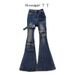 European And American Style High Street Summer New Cool Hot Girl Pocket Pants With Leg Strap Design, Slim Fit, Slightly_mkmklike.com