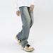 Nordmann Vintage Washed Jeans For Men Loose Straight Autumn Winter American High Street Versatile Cool Casual Pants_mkmklike.com
