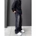 Nordmann American Style Vibe Retro Multi-Pocket Cargo Jeans For Men Ins Trendy Brand High Street Cool Straight Casual Long Pants_mkmklike.com