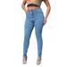 High Waist Skinny Jeans For Women - Stretchy Denim Pencil Pants With Tummy Control & Butt Lift, Comfortable Plus Size Jeans_mkmklike.com