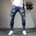 Premium High-Street Men's Jeans – Slim Straight Fit With Stretch ( S-2XL, Stonewashed Denim)_mkmklike.com