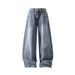 Vintage Jeans For Men, Autumn And Winter American Style Straight Loose Pants, Cool Trendy Brand Scimitar Wide-Leg Casual_mkmklike.com