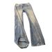 Lightning Stripe Slant Denim Jeans High Street Style Slightly Flared Curved Slim Fit Straight Leg High Waisted Unisex_mkmklike.com