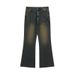 Nordmann Vintage Washed Blue Jeans For Men Loose Straight Leg Slightly Flared Casual New Trend American Style Long Pants_mkmklike.com