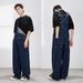 Men's Clothing overalls men and women couples national trend casual straight overalls jeans _mkmklike.com