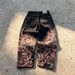 Men's And Women's Cross Border Foreign Trade Derschutze Street Style Jeans Retro Plum Blossom Embroidery Straight Leg Pants_mkmklike.com