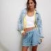 Women's Sexy Ruffled Denim Shorts Mid-Waist Elastic Waist Tie Detail New Hot Selling_mkmklike.com