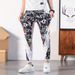 Men's Stretch Skinny Jeans With Artistic Graffiti Print - Trendy Streetwear Denim Pants For Casual & Urban Style_mkmklike.com
