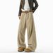 American Khaki Tooling Jeans Women's Spring And Autumn High-waisted And Thin Casual Pants Retro And Old Versatile Scimitar Pants_mkmklike.com