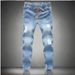 Men's Clothing Men's Jeans Nine Point Tapered Loose Fitting Men's Pants_mkmklike.com