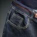 Large Size Men's Ribbed Elastic Elastic Waist Straight Jeans Men's Fattened Plus Size Washed Business Jeans Men's_mkmklike.com