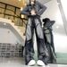 Women's Y2K Retro Dark Style Jeans High Street Loose Fit Straight Leg With Frayed Edges Washed Finish Sexy Design_mkmklike.com