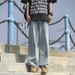 Autumn And Winter Men's Trendy Jeans Casual Loose And Comfortable Jeans Men's New Trendy Brand Ruffian Handsome Straight Wash_mkmklike.com