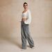 Women's Clothing Retro Distressed Denim Wide Leg Trousers Mid-Rise Light Blue Vintage Flare Jeans – Relaxed Wide-Leg Distressed Denim Pants For Women_mkmklike.com
