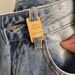 Men's Slim Fit Harem Denim Shorts Summer New Style Straight Leg American High Street Versatile Five Point Trendy Shorts_mkmklike.com