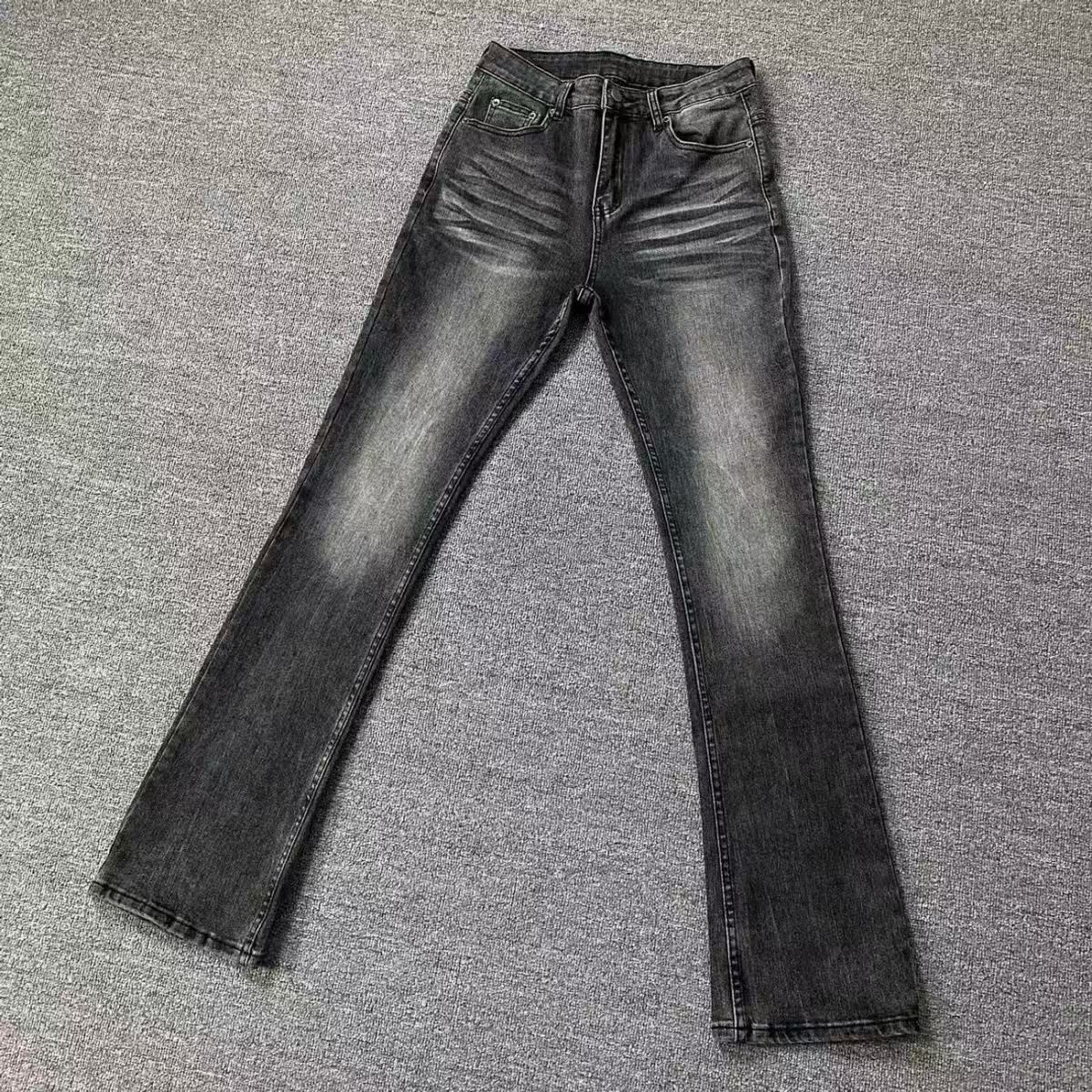 Cleanfit Vintage American Fdm Washed Straight Leg Denim Pants High Street Vibe Breathable Cotton Fabric Men's Clothing_mkmklike.com