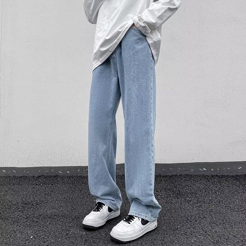Men's Baggy Jeans Loose Straight Leg Wide Leg Denim Fashion For Comfortable Fit_mkmklike.com