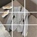 Women's Clothing Ready made gray good aura! Double breasted metal buckle slim fit commuter long sleeve blazer_mkmklike.com