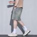 Star Pattern Denim Shorts Men's 2026 New American Retro Medium Pants Summer Thin Loose Straight Five-point Pants_mkmklike.com