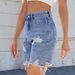 Women's Clothing Women's Summer New Washed Casual Ripped Denim Shorts Shorts Trendy_mkmklike.com