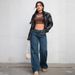 High-Waisted Straight Leg Jeans For Women – Vintage Washed Denim Pants, Comfortable & Stylish Streetwear Trousers_mkmklike.com