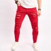 Men's Clothing Men's Simple Solid Color Skinny Pocket Jeans Men's Casual Skinny Jeans Pants_mkmklike.com