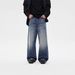 Vintage Washed Denim Jeans For Men – Classic Straight-Leg Relaxed Fit With Whisker Distressing (87.6% Cotton, Mid-Rise, No Stretch, Stone-Washed)_mkmklike.com