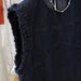 ELLE Slimming And Youthful Sleeveless Denim With Flutter Sleeves For Women, Light Summer Dress_mkmklike.com