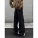American High Street Autumn Winter Retro Casual Denim Raw Cowhide Scimitar Jeans Unisex Loose Plus Size Straight Long_mkmklike.com
