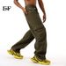 EF JEANS | 2024 New American Solid Color Large Pocket Overalls Army Green Casual Loose Straight Jeans_mkmklike.com