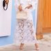 Trendy Lace Trim Denim Skirt For Women - High Waist A-Line Mini Skirt With Feminine Details (White/Black/Blue, S/M/L/XL/XXL)_mkmklike.com