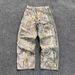 Men's Retro Bat Pattern Embroidery Loose Jeans Harajuku Style Street Fashion Slouchy Pants_mkmklike.com