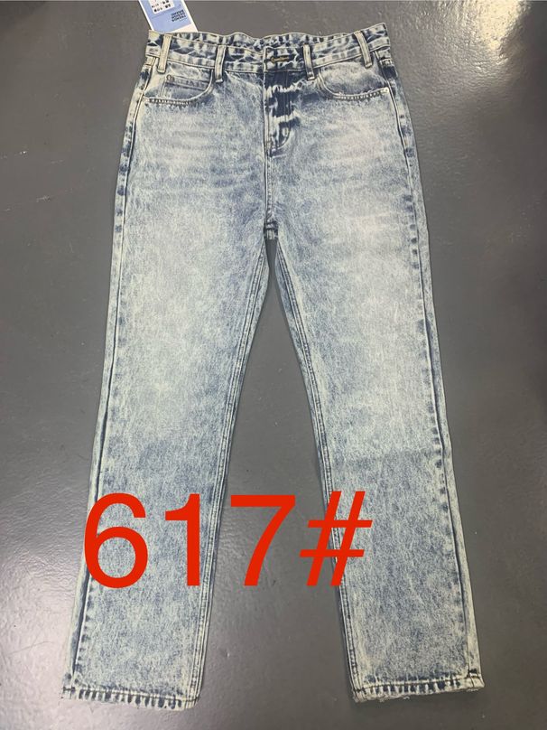 Men's Clothing Snowflake Retro Straight Ice Blue American Loose Washed Jeans For Men Clean_mkmklike.com