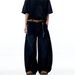Ins American Washed Deconstructive Curved Knife Jeans, Men's And Women's Trendy Brand Loose Blue Sickle Pants_mkmklike.com