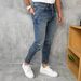 Men's Clothing Blue Retro Slim Fit Skinny Jeans High Stretch Slimming Men's Denim Trendy American Style Fashion_mkmklike.com