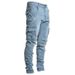 2025 European And American New Jeans Men's Side Pockets Elastic Small Feet Thin Skinny Jeans_mkmklike.com